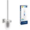 GROHE Set scopino per WC GROHE Start Cube con GROHE QuickGlue A1 (materiale: vetro e metallo, montaggio a parete, lucentezza brillante e durevole, con viti e tasselli), 399 mm, 40977DC0