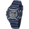 SINAR XE-69-2 - Orologio da polso da ragazzo, per attività all'aperto, digitale, al quarzo, impermeabile, con luce e cinturino in silicone, colore: blu scuro, Blu