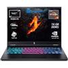 Acer Nitro 14 AN14-41-R4M4 Notebook Gaming, Processore AMD Ryzen 7 8845HS, Ram 16 GB DDR5, 1024 GB SSD, Display 14.5" WUXGA IPS 120 Hz LED LCD, NVIDIA GeForce RTX 4050 6 GB, Windows 11 Home