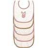 LÄSSIG Set di bavaglini per bambini (5 pezzi) con chiusura a strappo in cotone impermeabile/Value Pack Bib About Friends Chinchilla