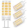 XIMNCHNI Lampadina LED 3W Bi-Pin Base G6.35/GY6.35 Lampadina 380LM 3000K Bianco caldo AC/DC 12V Sostituzione per lampadina alogena 25W 30W Mini lampada Soggiorno Lampada Illuminazione paesaggistica (4 pezzi)