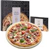 GOURMEO Pietra Refrattaria per Pizza - Ø 35 cm - Piastra da Forno in Cordierite - Piano Refrattario da Barbecue - Versatile per Forno Elettrico e a Gas