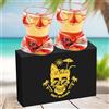 LKKCHER NOVELTY Set di 2 bicchierini da liquore in vetro con motivo a teschio, base pesante, 30 ml, con confezione regalo con logo, per shot alcolici, vodka, espresso, tequila e dessert, bicchieri durevoli e