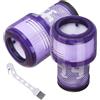 Asdazrxy 2 Filtri di Ricambio per Dyson V12 Detect Slim Aspirapolvere Absolute Extra/Total Clean/Fluffy Aspirapolvere, Filtro HEPA Lavabile, Sostituire# 971517-01