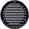 Steinberg14 Griglia di Ventilazione Rotonda 125mm - Nero con Zanzariera - Copertura di Ventilazione - Registro di Scarico Aria