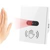 Cerhot EU 230V Sensore di Movimento IR Interruttore Luce a Infrarossi Senza Tocco con Linea Neutra (EU White)