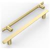 Amerdeco 10 pezzi Maniglie per Mobili da Cucina Distanza fori 192mm Oro Maniglie cucina armadietti in acciaio Lega di zincoper mobili da cucina per mobili UK0019…