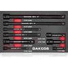 DAKCOS Set di 9 barre di estensione da 1/2 1/4 3/8 pollici CR-V con fosfatazione nera
