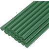 QUARKZMAN 20pz Stick Colla a Caldo per Pistola Colla a Caldo 11mm x 200mm/0,43 x 8 Mini Bastoni di Colla a Caldo Adesiva Verde Scuro