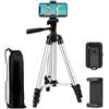 EVERESTA - Treppiede per smartphone da 106 cm, treppiede e clicker, supporto per telefono con supporto per telefono e scatto remoto Bluetooth