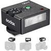Godox iM30 Mini fotocamera flash, GN15 con potenza flash a 7 livelli, CCT 6500K±200K con controllo ottico S1/S2 per Canon/Sony/Fuji/Nikon/Panasonic/Olympus, per fotocamere con hotshoe singolo contatto