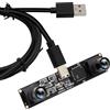 ELP 120 fps 3D Stereo USB Camera Global Shutter 1200P Sincronizzazione Dual Lens USB Modulo fotocamera 90 gradi senza distorsione per PC Computer Plug and Play per riconoscimento facciale Scansione