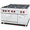 Ristoattrezzature Cucina a Gas - 4 Fuochi - Forno a Gas - S/70 120x70cm