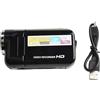 Zilimontt Videocamera portatile, portatile, 1080p, ad alta definizione, videocamera digitale DV, 16 MP, schermo LCD da 6,1 cm, zoom digitale 16x, batteria integrata (nero)
