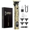 Solati Tagliacapelli Uomo, LED Rasoio Elettrico Barba Macchinetta per Capelli Portatile Tagliacapelli Uomo Professionale Trimmer Regolabarba Regola Barba Elettrico Trimmer Capelli Con 3 Pettini
