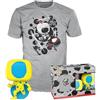 Funko POP! & Tee: Spider-Man: Across The Spider-Verse - Spider-man - Blacklight - Si Illumina Al Buio - Medium - Spider-Man Across The Spiderverse - T-Shirt, Maglietta - Vestiti - Idea Regalo Uomini
