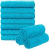Brandsseller Set di 10 Asciugamani per Sapone 30 x 30 cm Asciugamano in Spugna per Ospiti con Gancio Cotone 470 g/m² Bagno Casa - Turchese