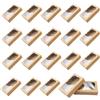 Ksvaye 20 Pezzi Scatole per Dolci Scatola in Cartone Kraft Marrone con Finestra 17,8 X 11 X 3,9 cm Scatola per Biscotti Scatola di Carta Kraft Scatola per Torta Trasparente Alta Cake Box