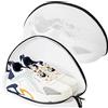 Prezon Borsa per Biancheria in Rete per Scarpe o Scarpe da Ginnastica, Rete per Biancheria Multi-protezione con Cerniera Resistente, Borsa per Lavare le Scarpe
