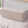 XWanitd Cuscino rettangolare spesso per divano, per testiera e comodino, lavabile (15 x 15 x 60 cm, beige)