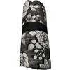SalGiu Telo Arredo Copritutto Fantasia Floreale Rose e Farfalle Gran Foulard Multiuso in Cotone Matrimoniale 240x260 cm (Nero)