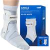 Zamst A2-DX Ankle - Cavigliera Regolabile Protezioni Laterali, Distorsioni Gravi Grado III, Instabilità e Lesioni Articolazione - Tutore Caviglia Vestibilità Anatomica (Taglia M - Sinistra - Nera)