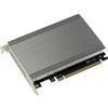 KALEA-INFORMATIQUE Scheda controller M2 PCIe 3.0 x16 per 4 SSD M.2 NVMe M Key con dissipatore di calore in alluminio