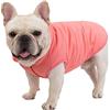 tomtoc GODGETS Animale Domestico Cappotto Giacca Foderato in Pile per Cani Cucciolo Bottoni Invernali Vestiti Caldi del Vestito della Maglia per Il Chihuahua,Rosa,(25×40×30 CM)