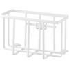 Yamazaki 6915 TOWER Film Hook Multi~Use Basket S, white, Steel/Silicone/Polycarbonate/PET/Polyurethane, 15.5 x 8.5 x 10 cm