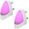 Long Life Lamp Company Luce notturna a LED, colore: rosa, 0,4 Watt, B22, confezione da 2