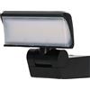 Brennenstuhl Faretto LED WS 2050 S/LED per esterni, 20 W (1680 lm, IP44, 3000 K, luce bianca calda, testa del faretto orientabile orizzontalmente e verticale), nero