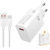 Generico 33W Caricabatterie Caricatore con Cavo USB C 1M Per Mi Turbo Charge Caricabatterie rapido Adattatore Charge Turbo Cavo USB Type-C per Xiaomi 11 Lite/Mi 11i/10T,Redmi Pad Pro Note 13 12S 11 11S 10 Pro