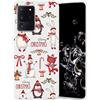 Yoedge Natale Cover compatibile con Samsung Galaxy A70 6,7, Custodia in Silicone Ultra Sottile Bianco con Cartoon Natalizie Disegni, Morbida Antiurto Protettiva Case per Samsung A70, Cartoon 4