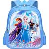 LUKIUP Zaino Principessa, Zaino Scuola Elementare Bambino, Blu Cartella Scuola Elementare Bambina, Zainetto Bambina di Principessa Regalo di Compleanno per 5,6,7,8,9,10 anni