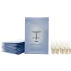 Dermaroller Set per la cura del viso fiale all'acido ialuronico (30 x 1,5 ml) + maschere per il viso (10 pezzi) - Cura per la pelle impura, contro rughe e effetto anti-invecchiamento