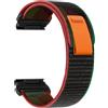 ZoRoll 26mm QuickFit Cinturino per Garmin Fenix 8 51mm/Fenix 7X Pro/7X/6X/6X Pro/5X, Elastico Nylon Cinghie di Ricambio per Garmin Enduro 3/tactix 7 AMOLED/tactix 7 Pro/Enduro - Rosso Verde