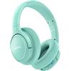 BERIBES Cuffie Bluetooth Over Ear,65 Ore di Riproduzione, 6 EQ Modalità di Suono Microfono Incorporato Suono Stereo HiFi Cuffie wireless Over Ear per Tv,viaggi,ufficio e casa headphones (verde)