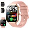 Motast Smartwatch Uomo Donna, 1.96 Orologio Smartwatch con Effettua/Risposta Chiamate, 112+ Sportive Smart Watch IP68 Impermeabile, Fitness Tracker con Sonno/Cardiofrequenzimetro per iOS Android, D'oro Rosa