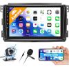 CAMECHO Autoradio Android 13 per Mercedes-Benz Smart Fortwo 2005-2010 con Navigatore GPS,Stereo Doppio Din con Schermo da 9 Pollici Bluetooth RDS/FM MirrorLink e USB+Telecamera Posteriore