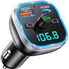 Mohard [2026 Migliorata] Bluetooth Auto, 54W PD & QC 3.0 Trasmettitore FM Bluetooth 5.3 Auto Ricarica Rapida, Adattatore Accendisigari con Luce, Chiamata Vivavoce Integra Musica HiFi Assistente Vocale