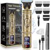 DRIVE PRO Regolatore per capelli e barba da uomo, 180 minuti, batteria ricaricabile da 1500 mAh, set professionale per la toelettatura del barbiere con rasoio a T e display LCD, regalo per uomo