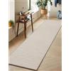 LEKEEPGO Tappeto Cucina Antiscivolo Lavabile 65x240cm, Passatoia Cucina, Tappeti Cucina Lavabile Antiscivolo, Assorbente Tappetino Cucina, Tappeto per Cucina, Corridoio, Lavanderia, Ufficio, Beige