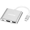 AISONK Adattatore da USB-C a HDMI, convertitore multiporta AV multiporta USB 3.1 tipo C a HDMI 4K con porta USB 3.0, adattatore HDMI per Mac HDMI, adattatore multiporta USB-C Digital AV per MacBook