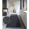 Villeroy & Boch Tappeto di lana Francois naturale per soggiorno, tessuto a mano ed ecologico, in lana boho per soggiorno, camera da letto, sala da pranzo, corridoio, cucina, antracite, 80 x 200 cm
