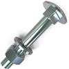 AUPROTEC 50 x Bulloni M5 x 40 testa rotonda collo quadrato vite TRCC con dado e rondella lunghezze 20-80 mm scelta: 50 x M5 x 40