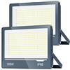 TOPAUBUB Faretto Fari Faro a LED da Esterno 300W 30000LM - IP66 Impermeabile 6500K Luce Fredda Faretto LED Esterno per Giardino, Patio, Terrazza, Garage(2 Pezzi)