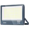 TOPAUBUB Faretto Fari Faro a LED da Esterno 300W 30000LM - IP66 Impermeabile 6500K Luce Fredda Faretto LED Esterno per Giardino, Patio, Terrazza, Garage(1 Pezzi)