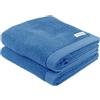 TOM TAILOR Herding TOM TAILOR Handtuch, Color Bath Towel Cool Blue, 2er Set, 50x100 cm, 100% Baumwolle/Frottier, mit Aufhänger und Label mit Logo