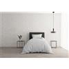 Italian Bed Linen Beauty Plus Fine 50 den Opaco in Tinta Unita 1 Paio Parure Copripiumino Natural Color, Cotone, Bianco, Singolo