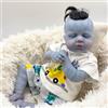 BNNPUU Bambole Reborn Femmine 20 Pollici Fatti A Mano Realistico Originali BambolA Ragazzo Del Bambino Del Corpo Morbido Del Tessuto Vita Reale Bambole Ragazzo Occhi Chiusi